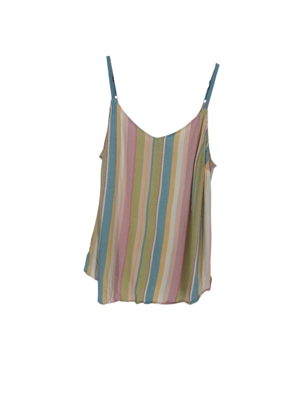 Torrid Plus Size Swing Cami Tank Top 2 Pastel Stripe Multi-Colored Flowy